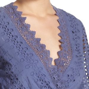 BARDOT 100% Cotton Alexa' Eyelet Lace Midi Dress M